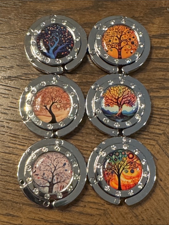 Other - Purse Hooks - Colorful Tree Hooks In Orange, Blue, Yellow  No pink or white sky